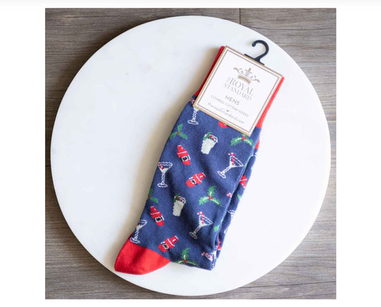 Men's Christmas Cocktails Socks