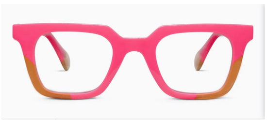 “Page” Readers from Peepers (Pink/Tan)