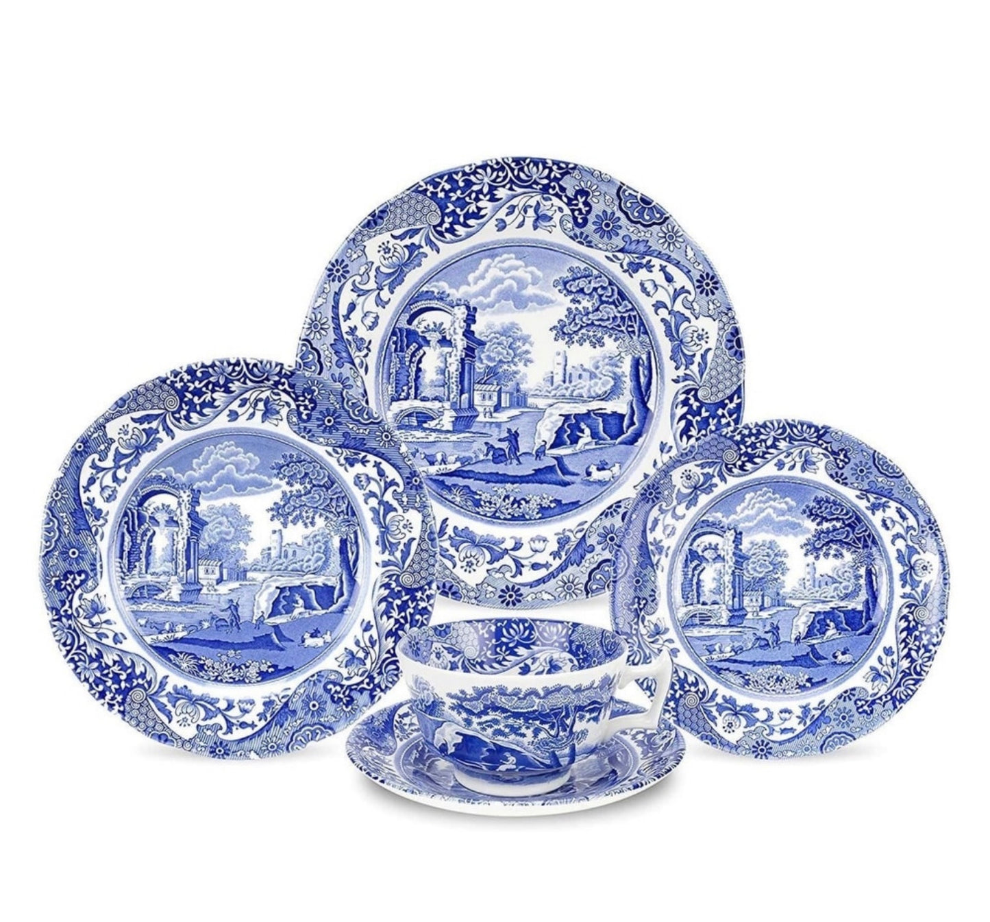 Spode Blue Italian 5 piece Place Setting