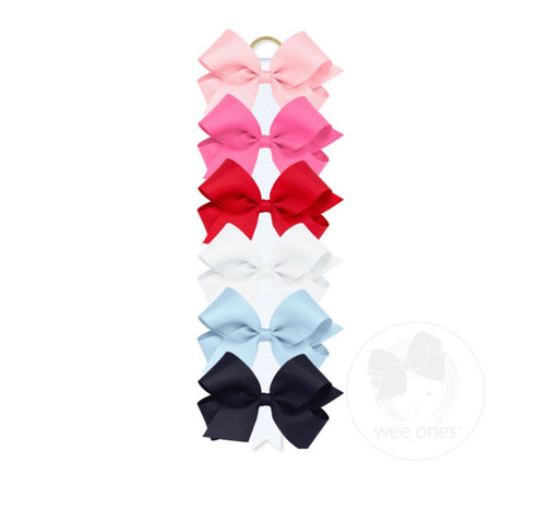 Medium Classic Grosgrain Hair Bow (Plain Wrap)