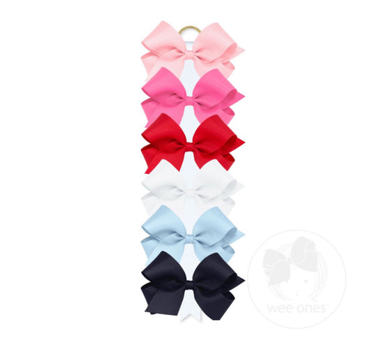 Medium Classic Grosgrain Hair Bow (Plain Wrap)