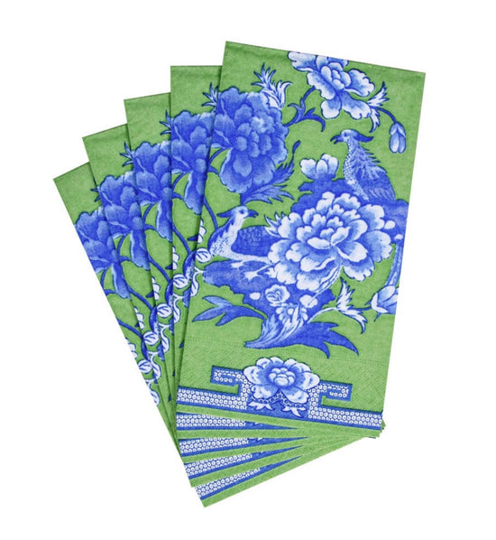 Green And Blue Plate Guest Towel