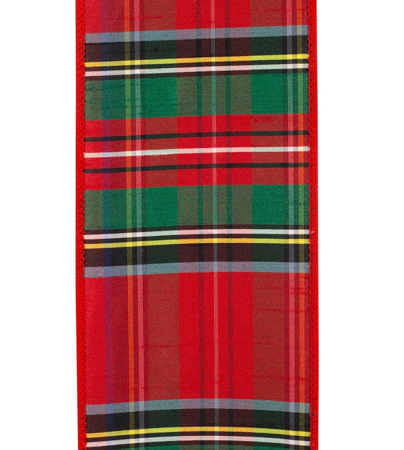 ALFORD PLAID WIRED EDGE RIBBON