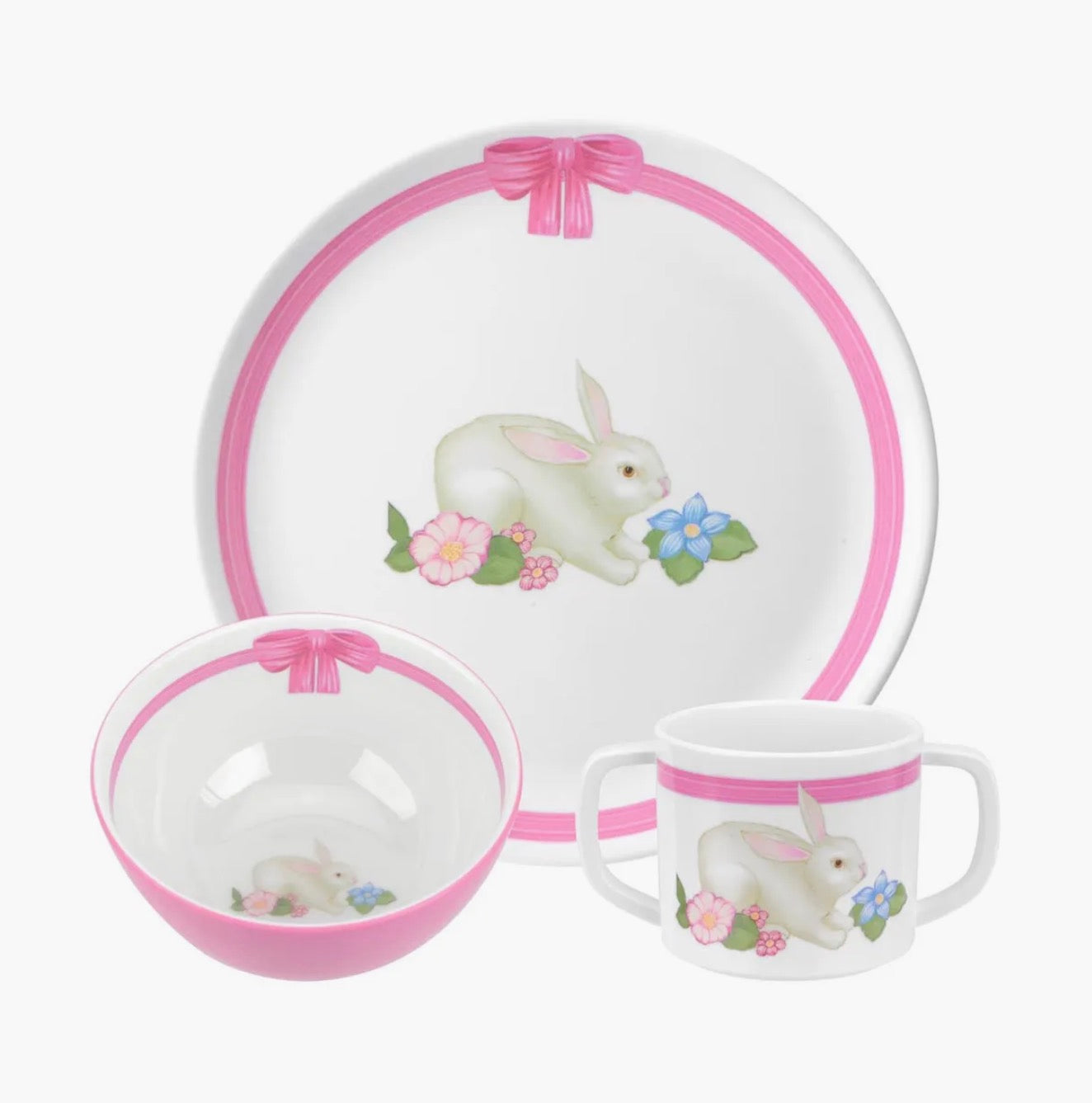 Botanic Garden Terrace Bunny Melamine 3 Piece Set