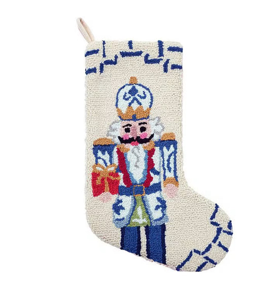 Chinoiserie Nutcracker Hook Stocking