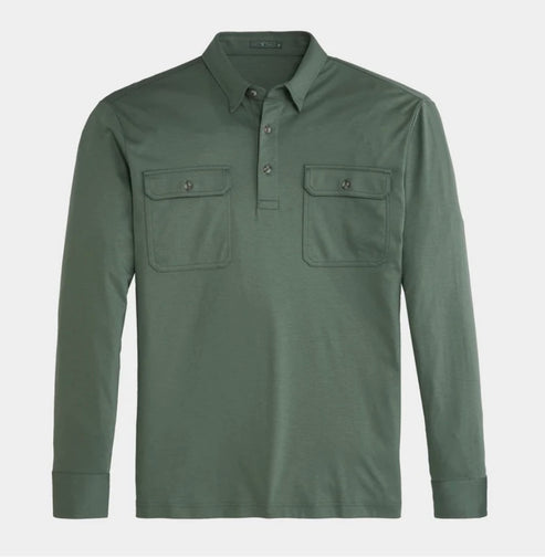 Genteal Long Sleeve Utility Polo