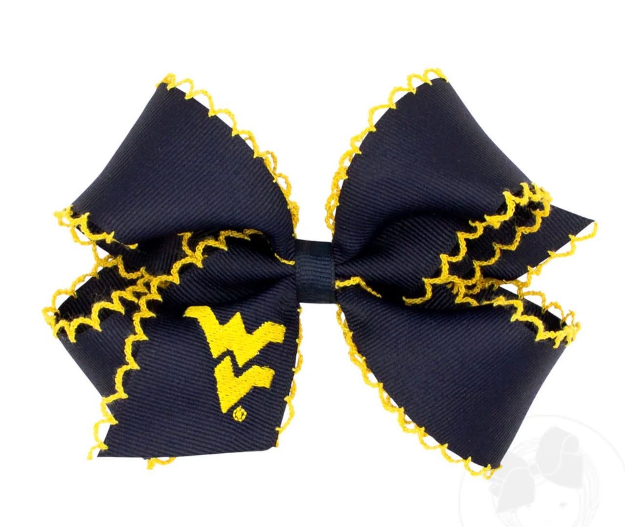 Medium Embroidered Moonstitch WV Hairbow
