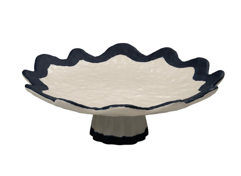 Navy Blue and White Rich Rack Cake Plate