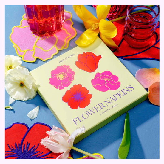 Flower Cocktail Napkins