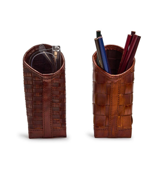 Chestnut Woven Eyeglass/Accessory Holder