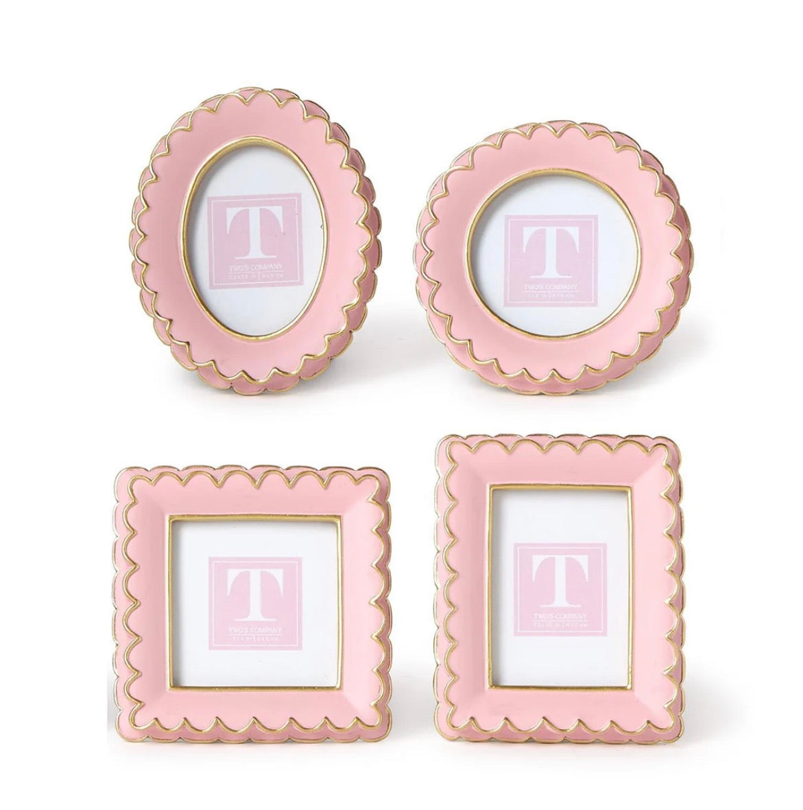 Pink Scalloped Mini Frame