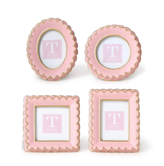 Pink Scalloped Mini Frame