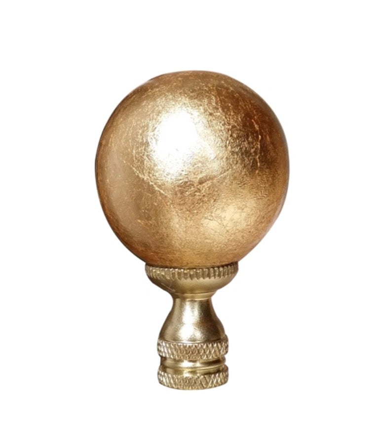 Gold Leaf Ball Finial