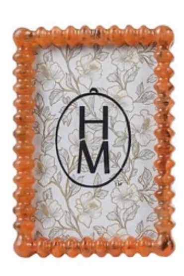Marbled Resin & Glass Spindle Frames