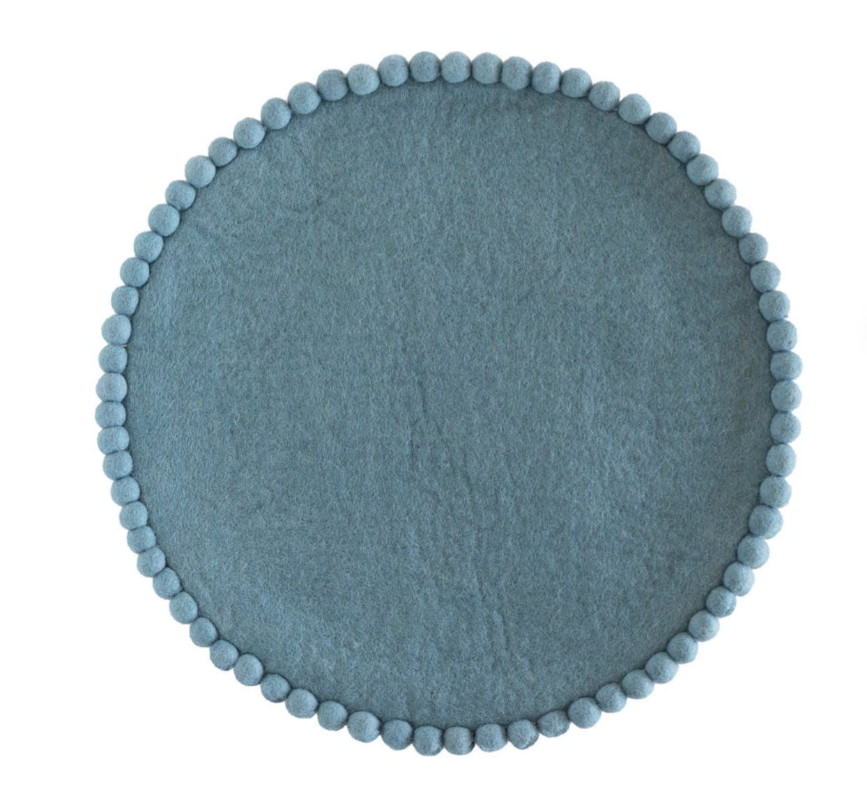 Cornflower Blue Pom Pom Placemat