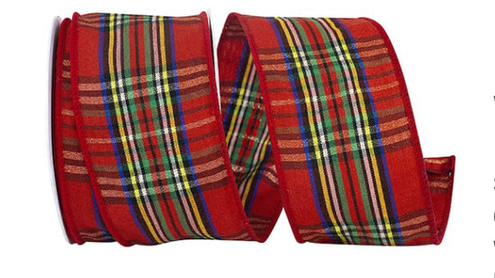 PLAID TRADITIONS DELUXE WIRED EDGE RIBBON