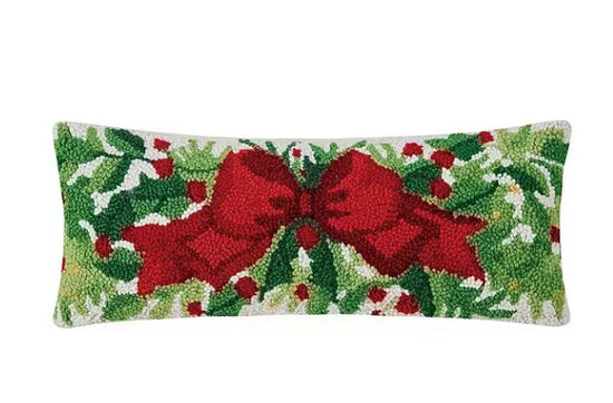 Holiday Cheer Hook Wool Pillow