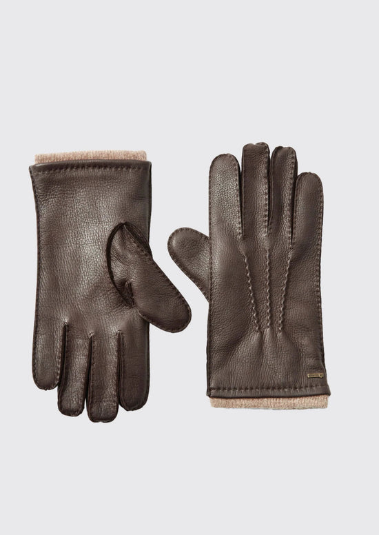 Lisryan Men's Leather Gloves - Mahogany
