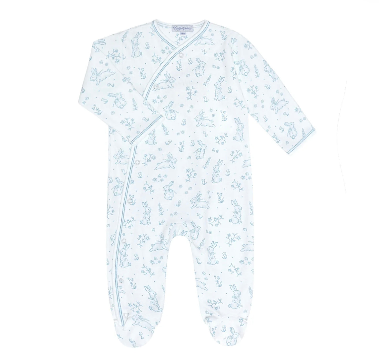 Bunny Toile Crossover Blue
