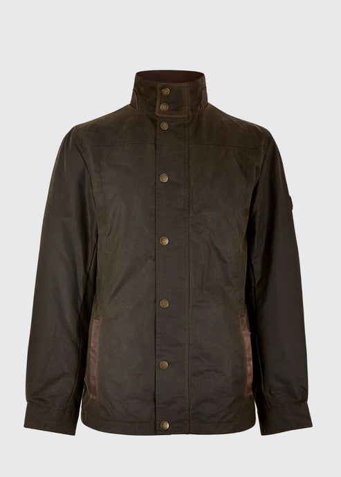 Carrickfergus Men's Waxed Cotton Jacket - Olive