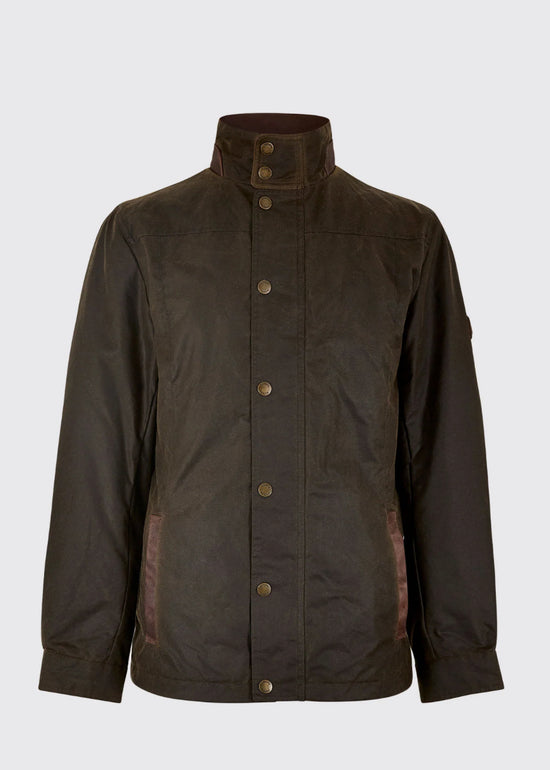 Carrickfergus Men's Waxed Cotton Jacket - Olive