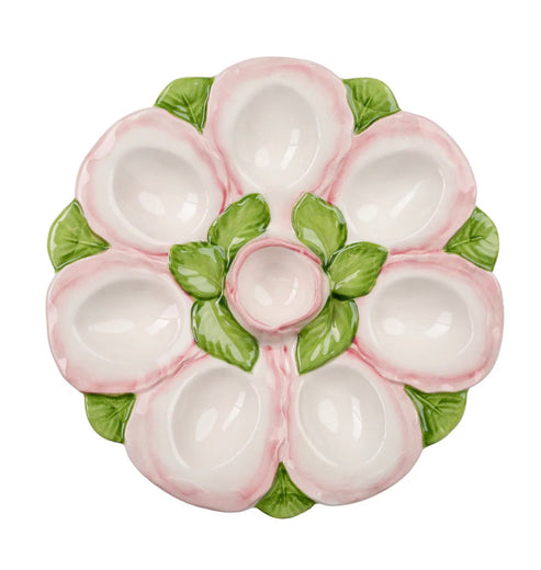 Egg Tray, Pink and White