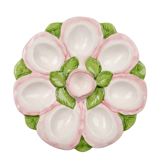 Egg Tray, Pink and White