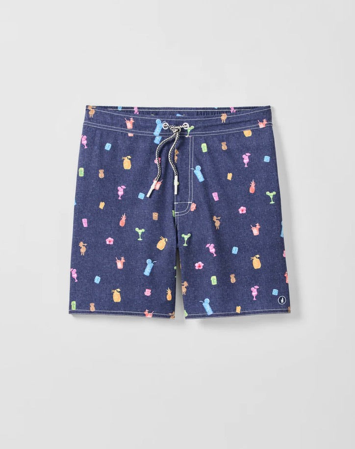 Half Elastic 7" Swim Trunks