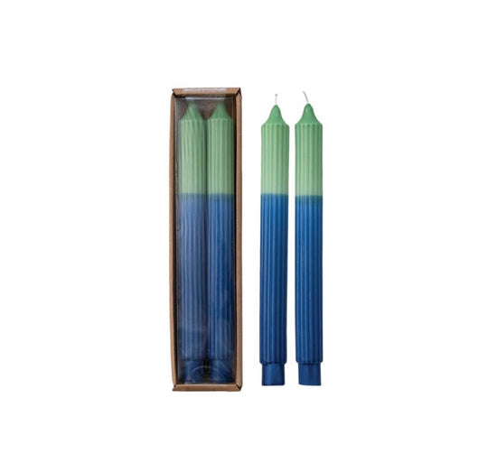Set of 2 Unscented 2 Tone Pleated Taper