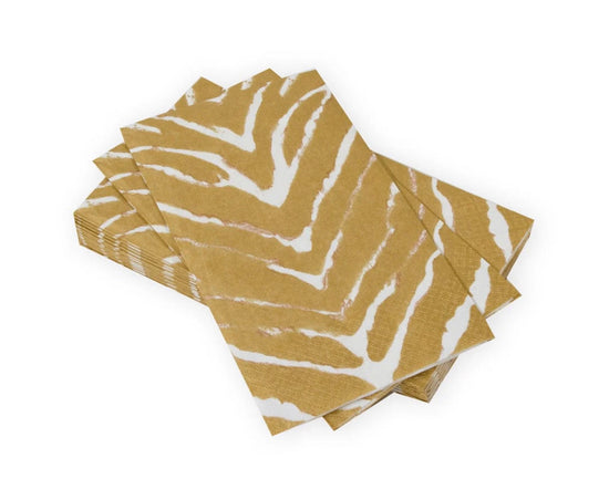 Go Wild White/Gold Guest Towel