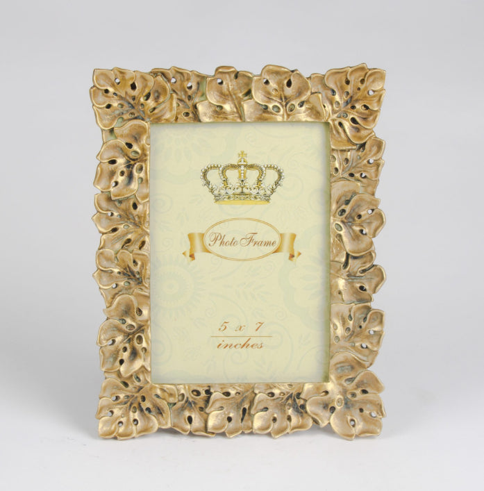 Gold Cheese Plant Photo Frame