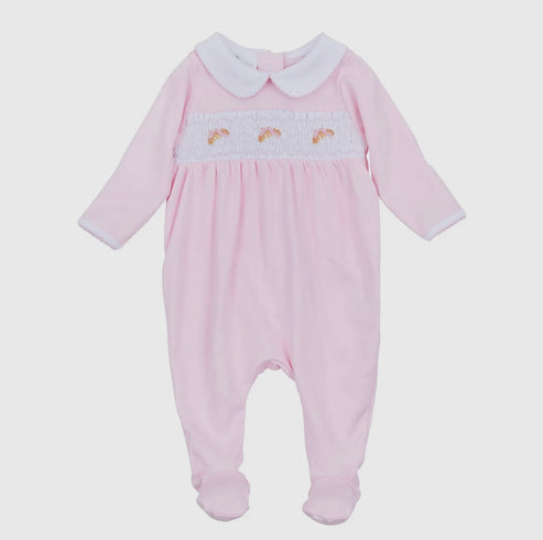 Magnolia Baby Petit Croissant Smocked Footie