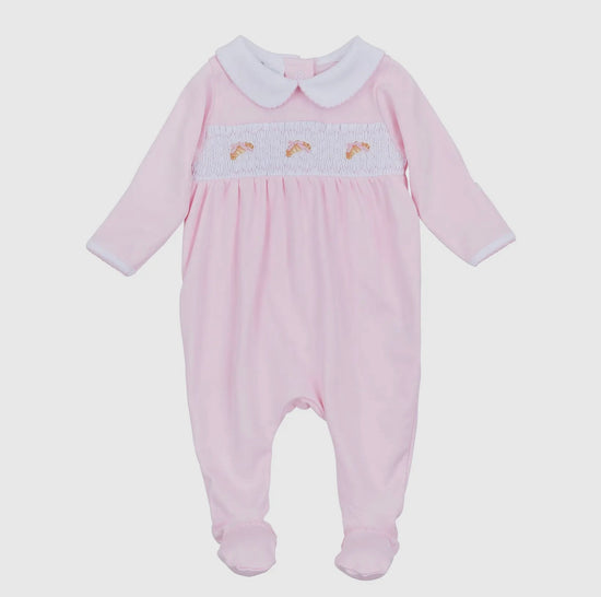 Magnolia Baby Petit Croissant Smocked Footie