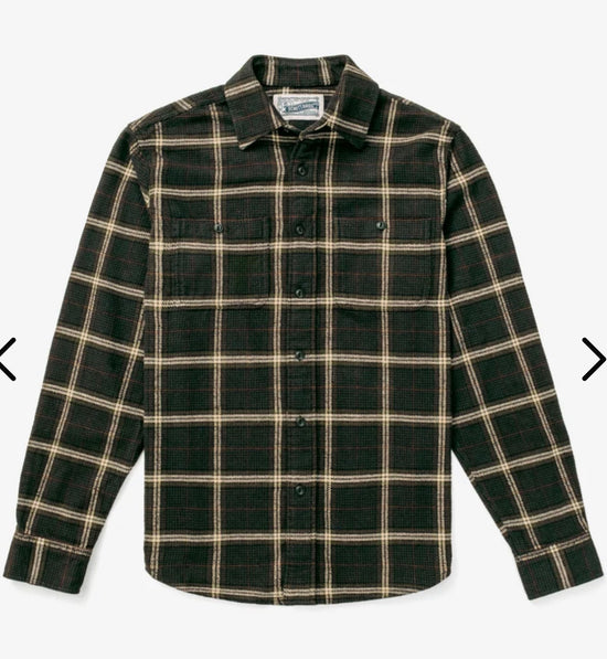 PLAID COTTON FLANNEL WORK SHIRT