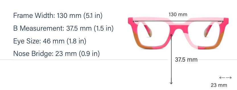 “Page” Readers from Peepers (Pink/Tan)