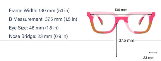 “Page” Readers from Peepers (Pink/Tan)