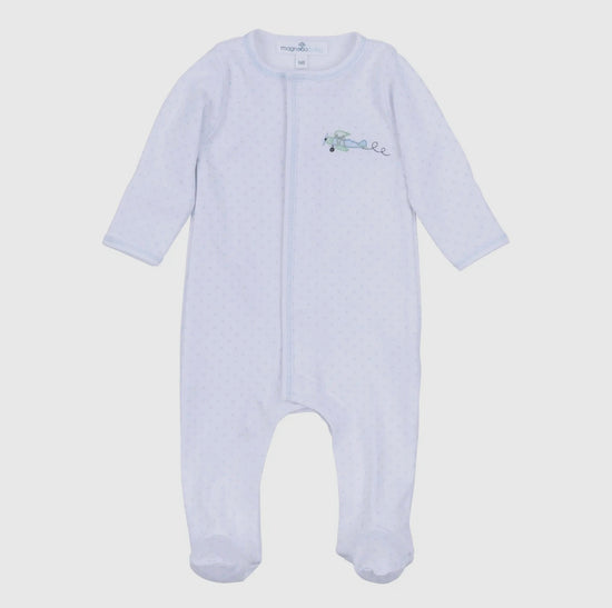 Magnolia Baby Take Flight Embroidered Footie