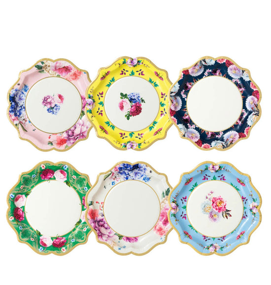 Mixed Floral Paper Plates