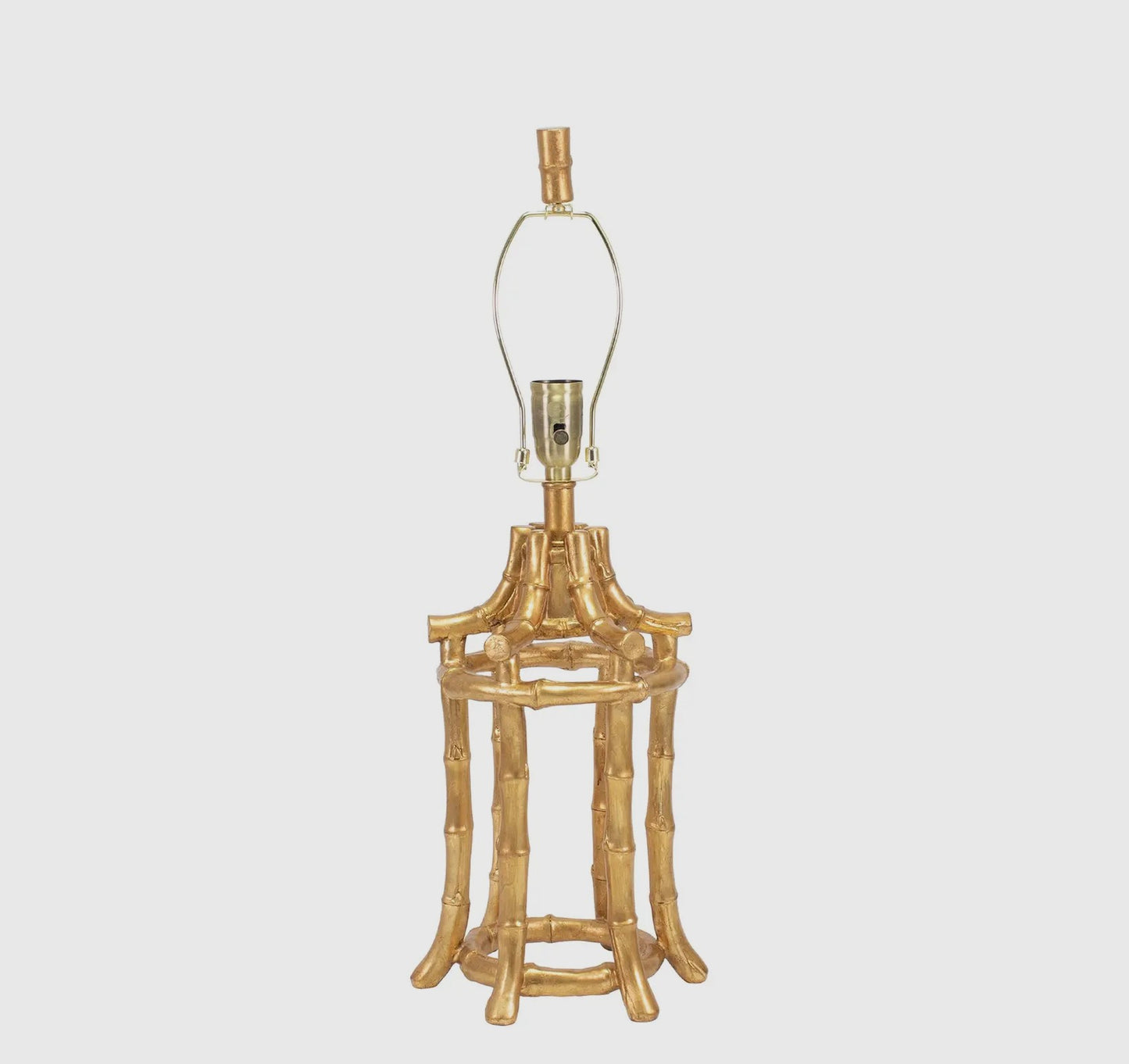 Gold Bamboo Table Lamp Base