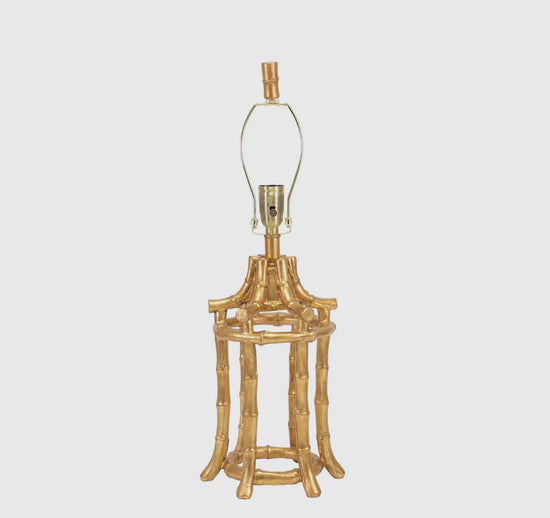 Gold Bamboo Table Lamp Base