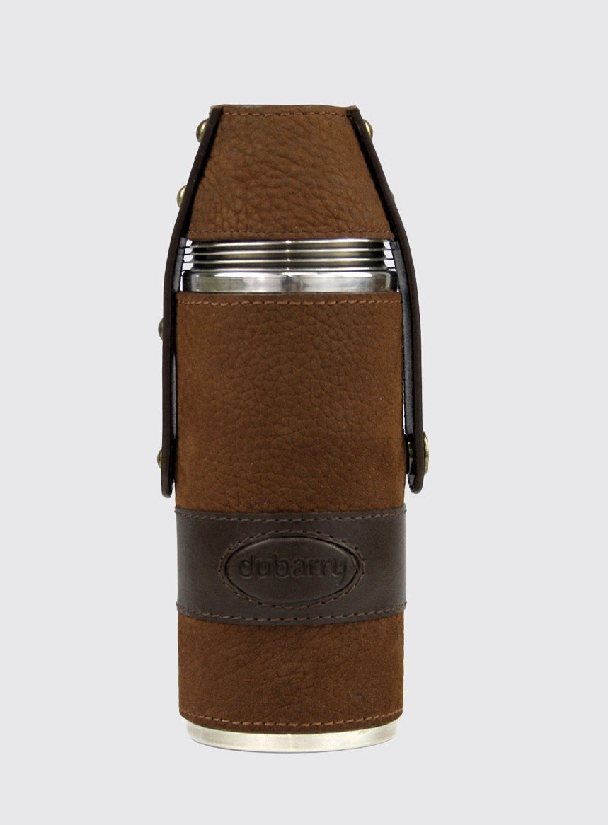 Jersey Hunter Flask in Dubarry Leather - Walnut