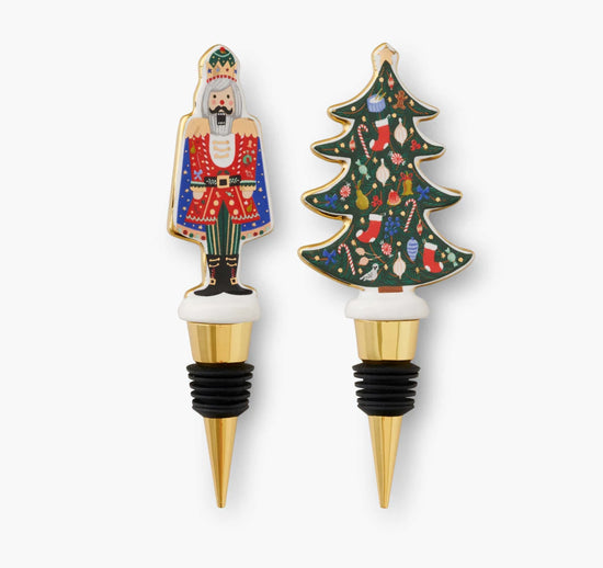 Porcelain Wine Stopper Set