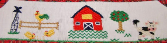 Farm Smocked White Knit Long Sleeve T Shirt