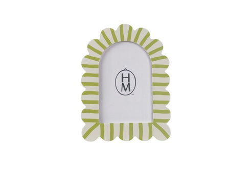 Striped Scalloped Photo Frame