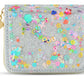 Carrying Kind Sprinkle Kindness Confetti Wallet- Silver