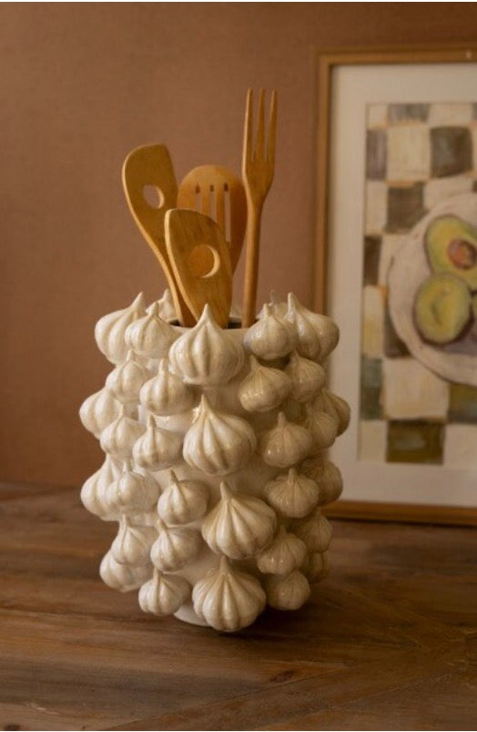 Ceramic Garlic Vase