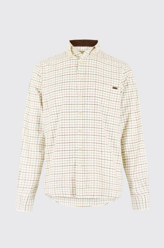 Drumcar Men’s tattersall check shirt - Elk