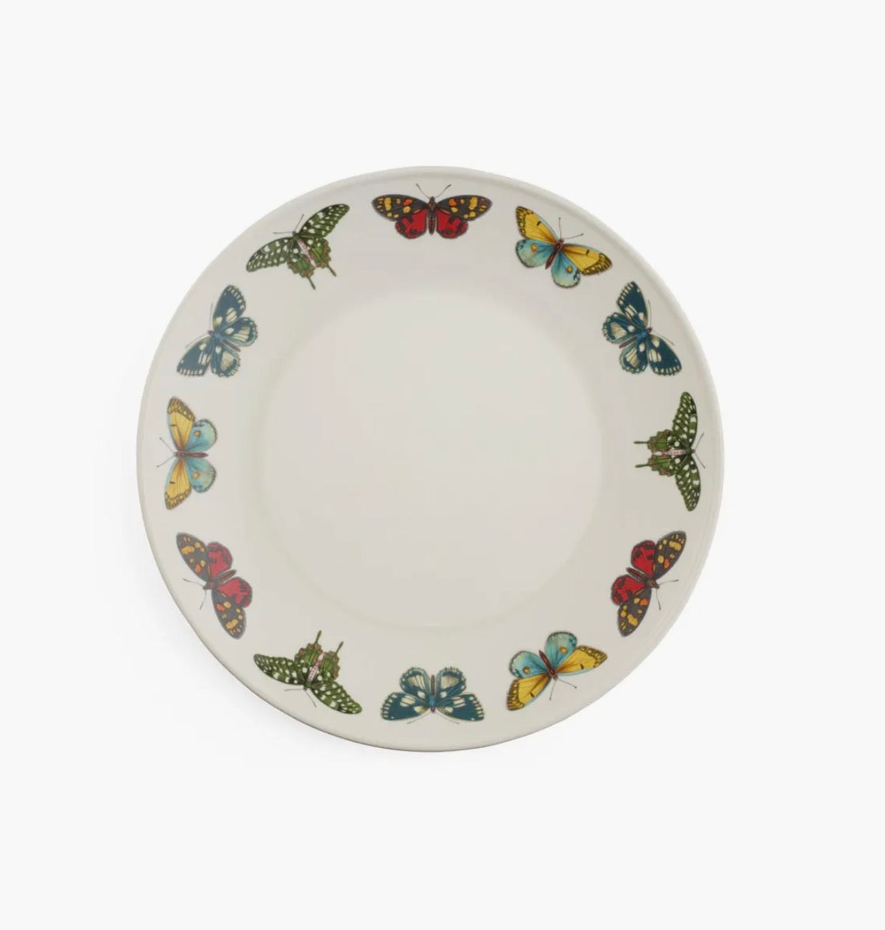 Botanic Garden Harmony Accents White 12 Inch Coupe Plate