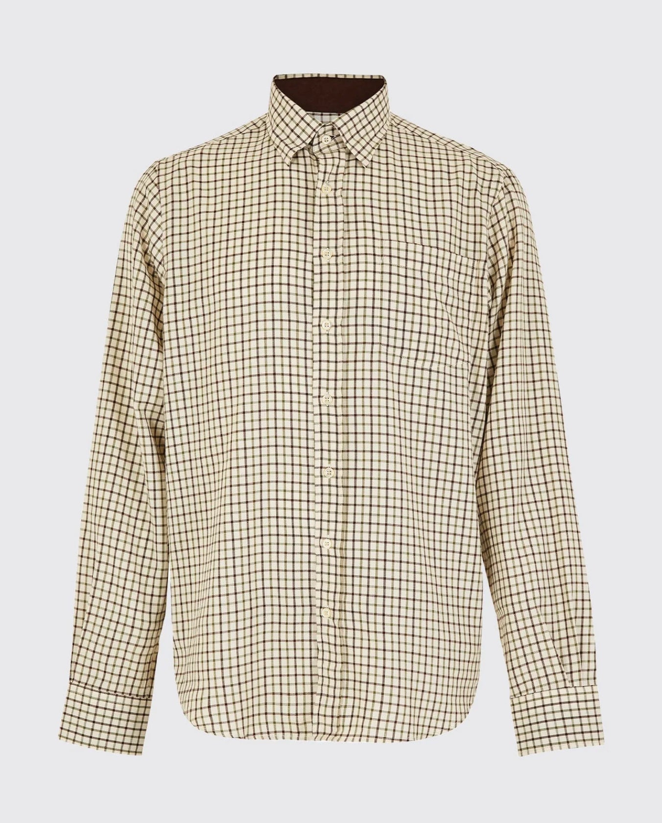Connell Tattersall Check Shirt - Mahogany