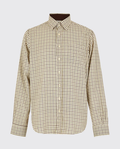 Connell Tattersall Check Shirt - Mahogany